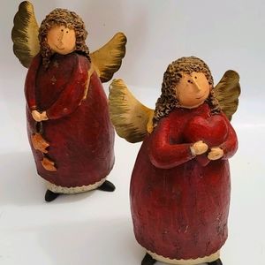 2x Home Interiors 6" Angels